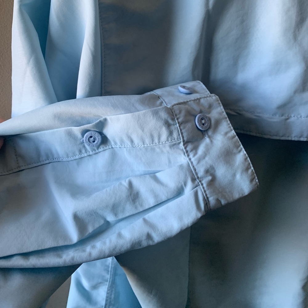 L.L. Bean Women's Tropicwear Shirt, Long-Sleeve Button Up Top - Picture 8 of 10